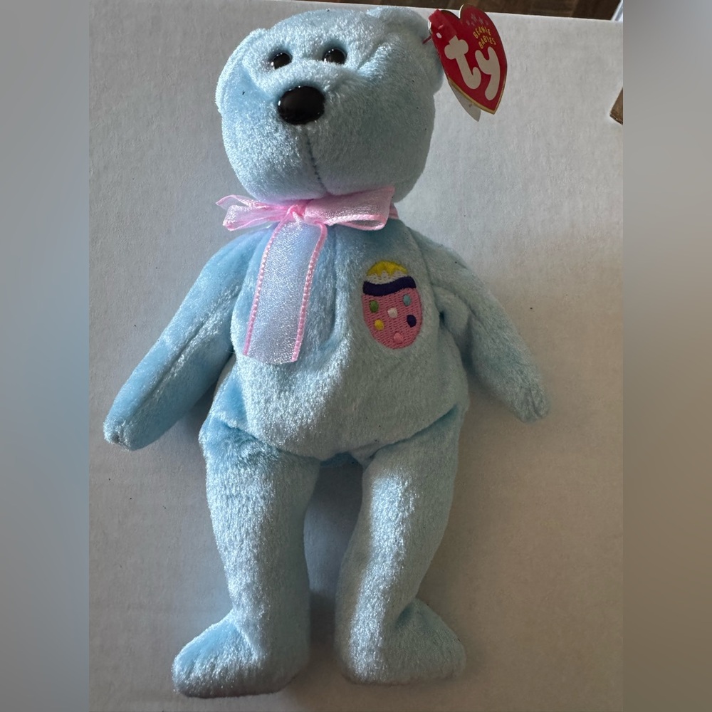 Vintage TY beanie baby eggs 2 Easter bear 2001